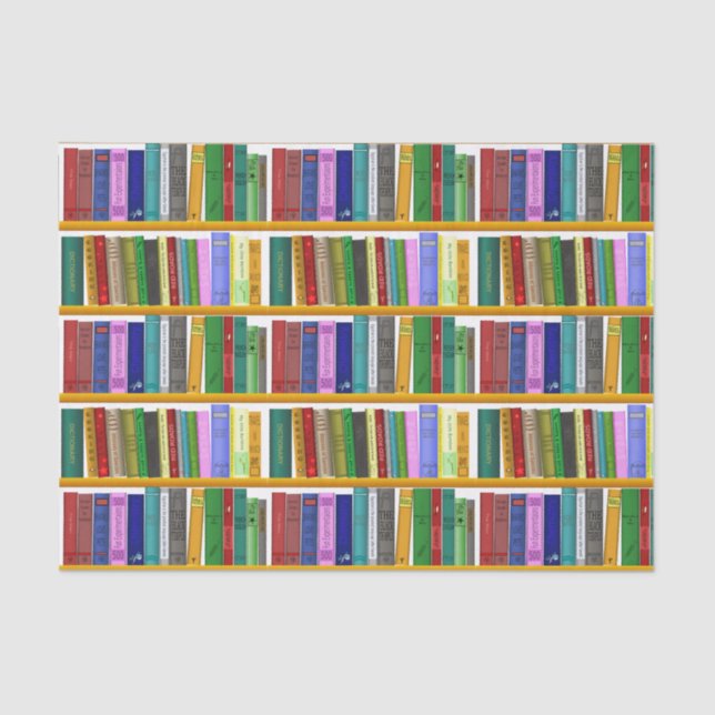 Decoupage Books Birthday Party Tissue Paper (Front)