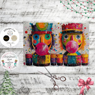 Decoupage Bubblegum Toy Solder Nutcracker Tissue Paper