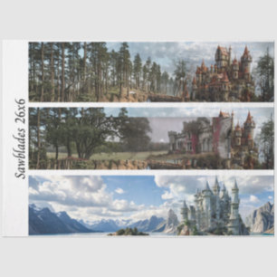 Decoupage Castle Ireland for Signs & Handsaws Tissue Paper