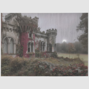 Decoupage Castle OF The Whispering Ivy In Ireland Tissue Paper