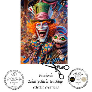 Decoupage Clown & Cat Chaos Enchanted Forest Tissue Paper