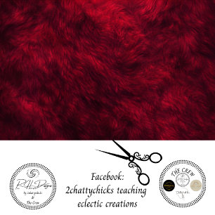 Decoupage Crimson Faux Fur Texture Background Tissue Paper
