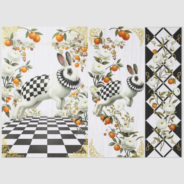 Decoupage Curious Wonderland Tissue Paper (Front)