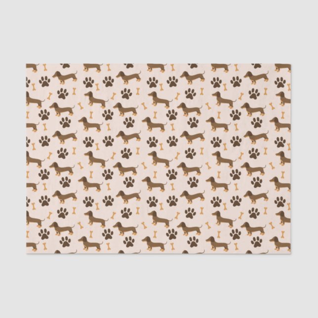 Decoupage Dachshund Dog Pet Animal Tissue Paper (Front)