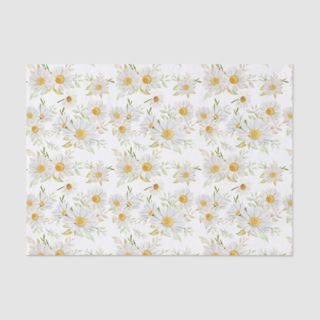 Decoupage Daisy Floral Flowers Tissue Paper (Front)