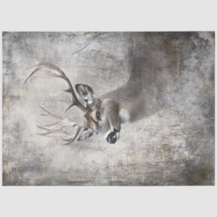 Decoupage Deer Hunters Dream Majestic Wildlife Tissue Paper