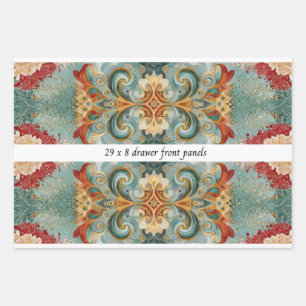 Decoupage Drawer Front 29x8 Mixed Media Wrapping Paper Sheet