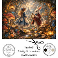 Decoupage Enchanted Woodland Girl & Rabbit