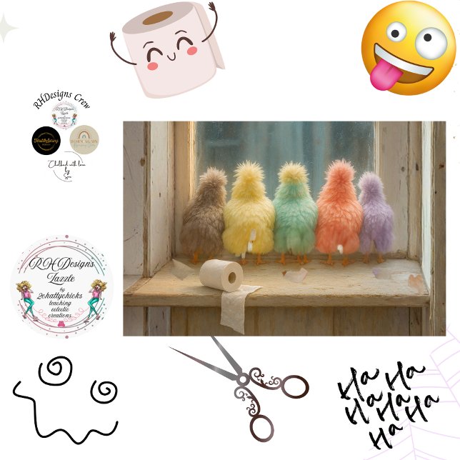 Decoupage Farmhouse Chicks Bathroom Toilet Paper (Creator Uploaded)