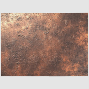 Decoupage Faux Finish Rustic Copper Finish  Tissue Paper