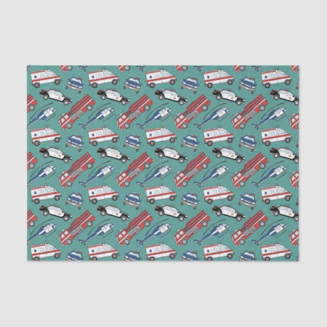 Decoupage First Responder Medical Emergency Tissue Paper (Front)