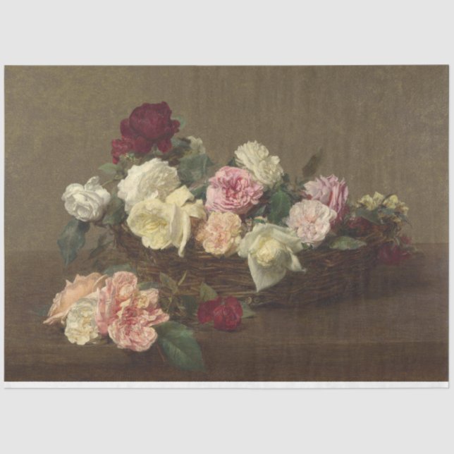 Decoupage Floral Flower Flowers Tissue Paper (Front)