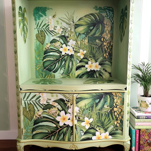 Decoupage furniture paper Greenery