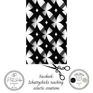 Decoupage Geometric Black White Abstract Pattern Tissue Paper