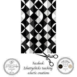 Decoupage Geometric Diamonds Semicircles Abstract  Tissue Paper