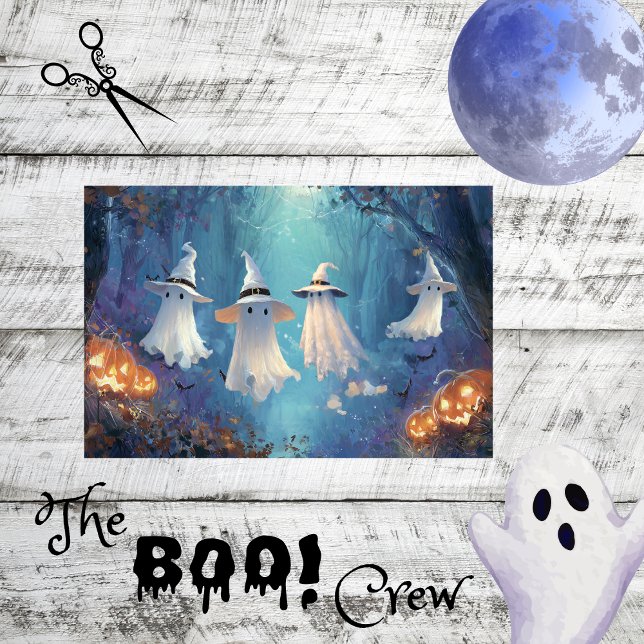 Decoupage Ghost The Boo Crew  Tissue Paper (Creator Uploaded)