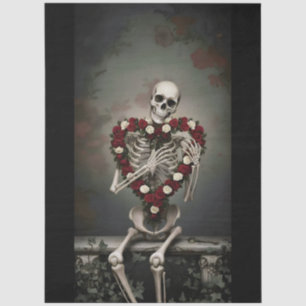 Decoupage Gothic Rose Queen – Dark Romantic Art  Tissue Paper