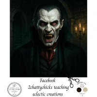 Decoupage Gothic Vampire Art