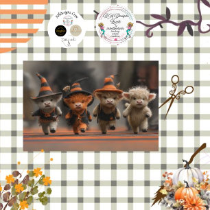 Decoupage Highland Calves Halloween Moo March Tissue Paper