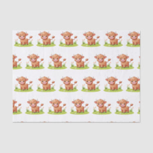 Decoupage Highland Cow Tissue Paper