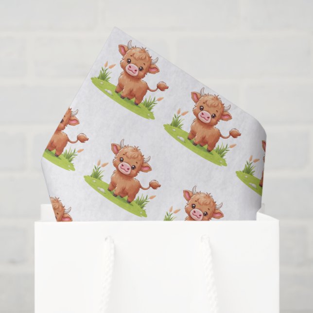 Decoupage Highland Cow Tissue Paper (Gift Bag)