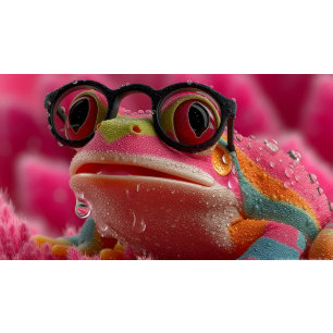 Decoupage Hot Pink Heatwave Hopper The Frog Tissue Paper