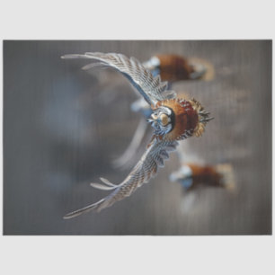 Decoupage Intricate Bird In Flight  Tissue Paper