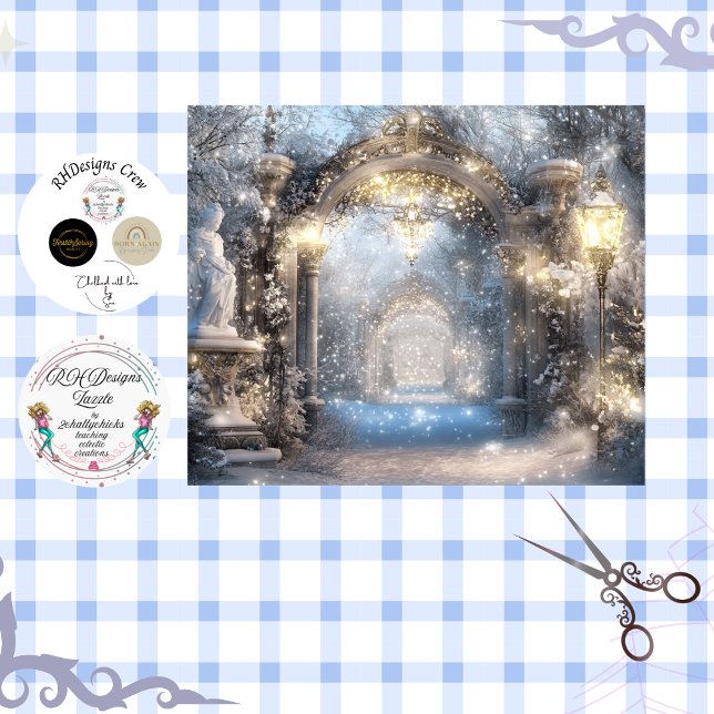 Decoupage Irish Winter Archway Garden Path  Tissue Paper (Creator Uploaded)