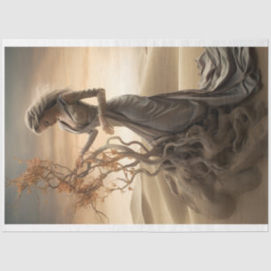 Decoupage Lady in the desert Tissue Paper