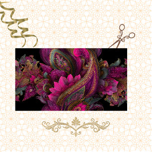 Decoupage Landscape Paisley Magenta Tapestry Tissue Paper