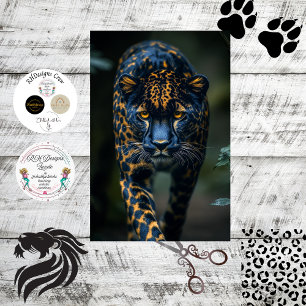 Decoupage Leopard Dark Spots Piercing Gaze Tissue Paper