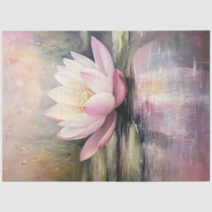Decoupage Lotus Floating Water Buddha Blossoms Tissue Paper