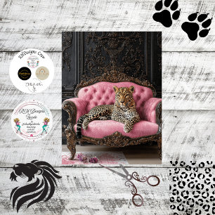 Decoupage Luxurious Vintage Leopard Lounging  Tissue Paper