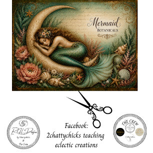 Decoupage Mermaid Vintage Ocean Fantasy Tissue Paper