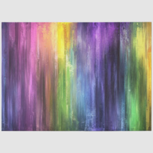 Decoupage Modern Rainbow Vibrant Paint Strokes  Tissue Paper