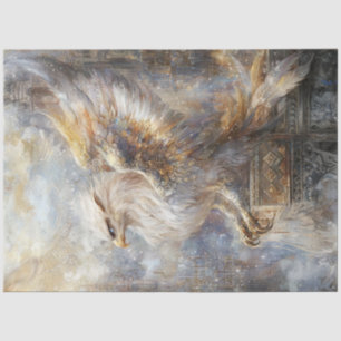 Decoupage Mythical Griffon an Eagle and Lion  Tissue Paper