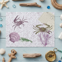 Decoupage Nautical Crab Crustacean