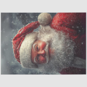 Decoupage Ole Saint Nick Santa Claus Tissue Paper