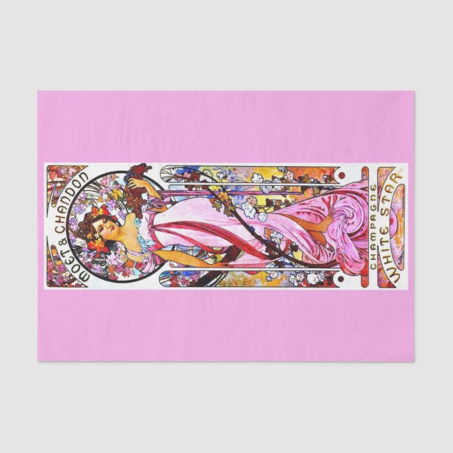 Decoupage Paper 10"x15" - Alphonse Mucha 1 (Front)