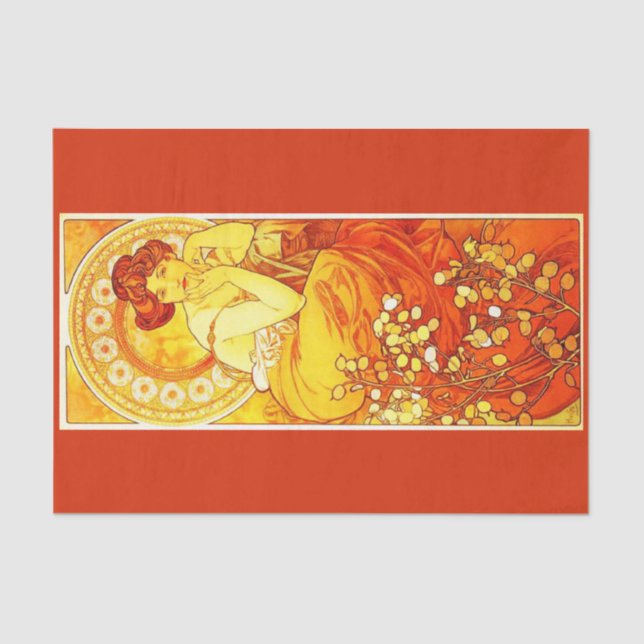 Decoupage Paper 10"x15" - Alphonse Mucha 17 (Front)