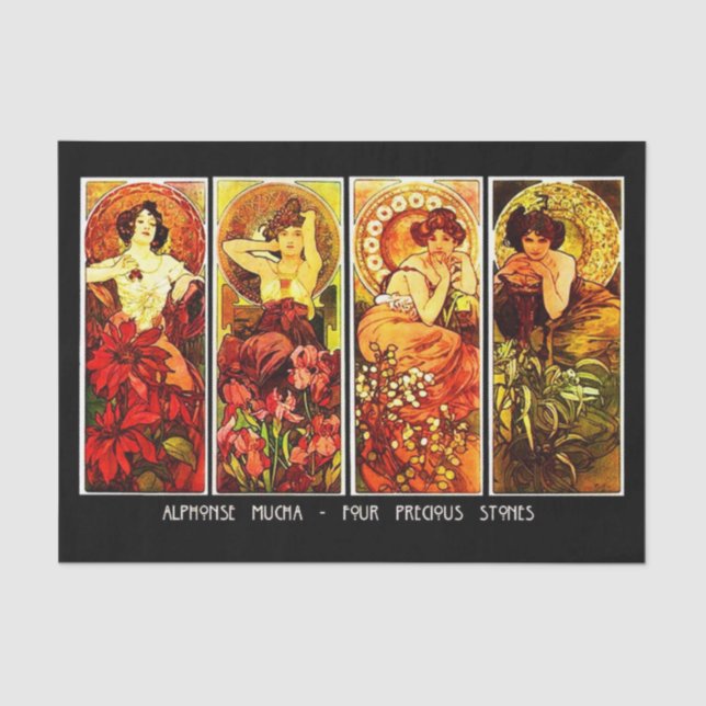 Decoupage Paper 10"x15" - Alphonse Mucha 21 (Front)