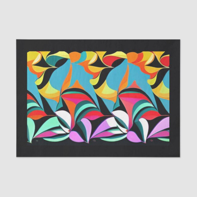 Decoupage Paper 10"x15" - Black Series 14 (Front)