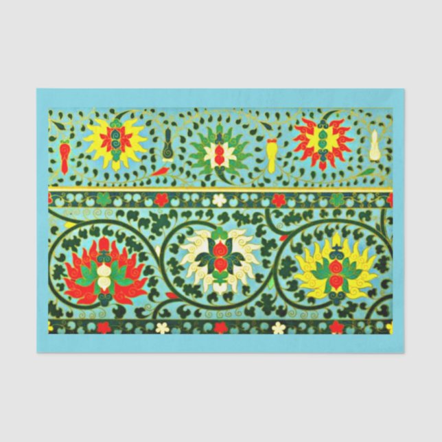 Decoupage Paper 10"x15" - Vintage Textiles 11 (Front)