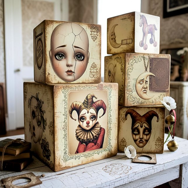 Decoupage Paper Melancholic Clown  (Creator Uploaded)