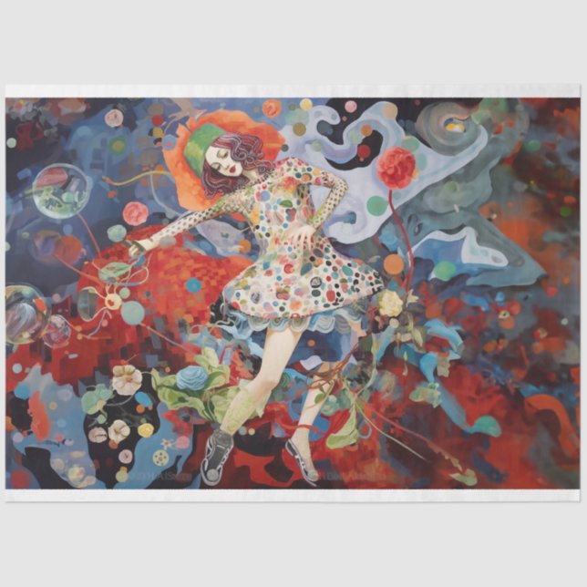 Decoupage Paper, Wrapping Paper- Muse of Dreams 2 Tissue Paper (Front)