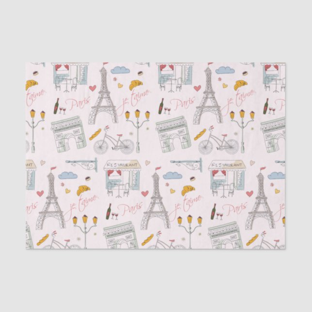 Decoupage Paris Tissue Paper (Front)