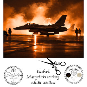 Decoupage Patriotic Fighter Jets Mayport Florida Tissue Paper