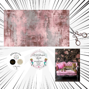 Decoupage Pink Distressed Texture Faux Art Tissue Paper