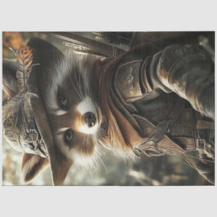 Decoupage Robin Hood Racoon Woodland Hero Tissue Paper