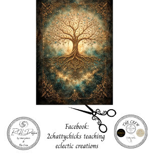 Decoupage Rooted in His Heavenly Light Tissue Paper